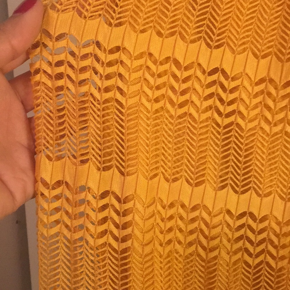 Yellow Patterned Skirt - Picture 2 of 3